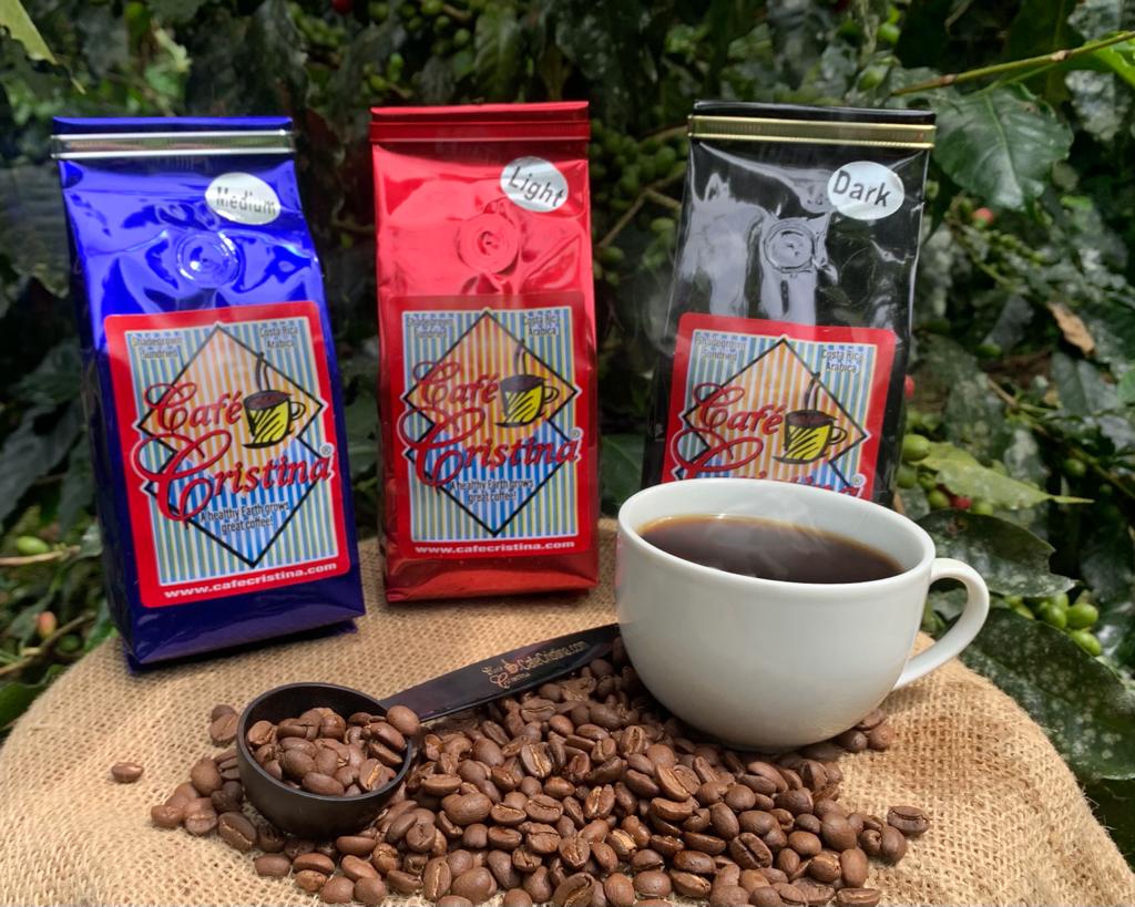 Roasted Beans Coffee Cup and Bags